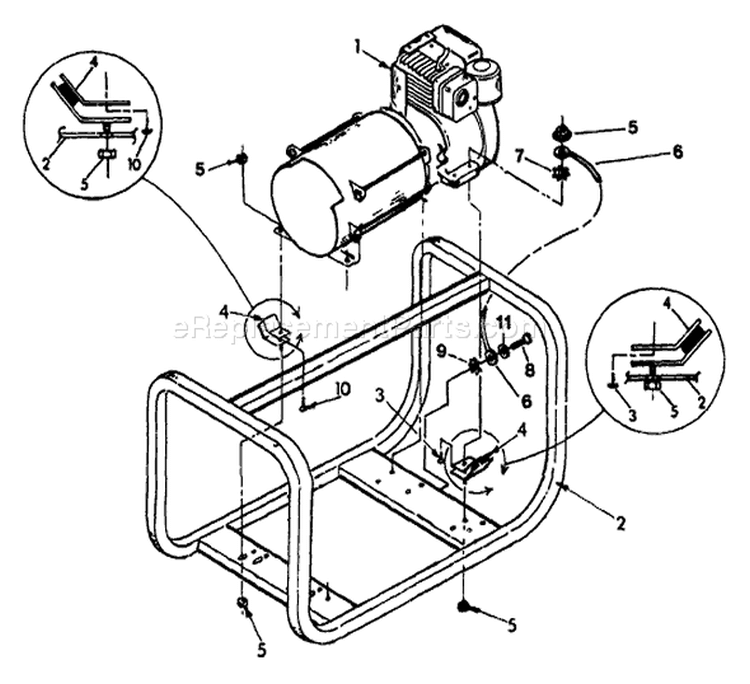 Page B Diagram and Parts List for 9298-0 T4000 Briggs and Stratton Generator